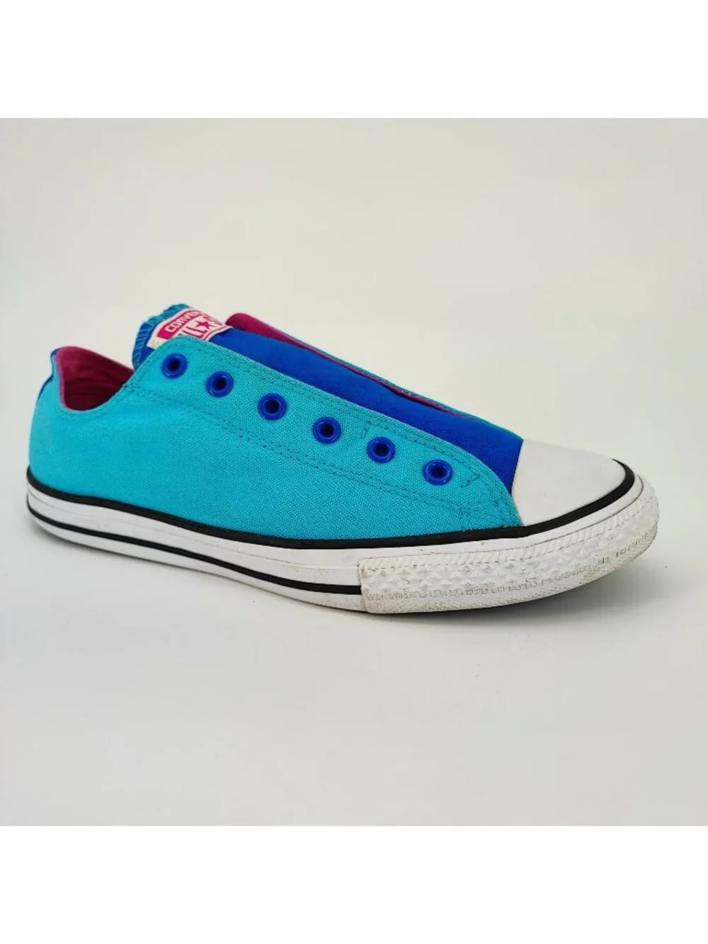 Converse All Star Kids Size 6 Sneakers Canvas Teal Casual Lace Up 656088F